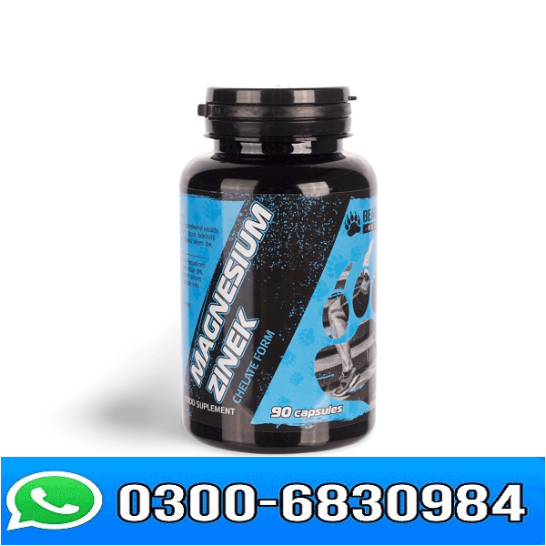 Bear Foot Nutrition Magnesium + Zinc 90 Capsules in Pakistan