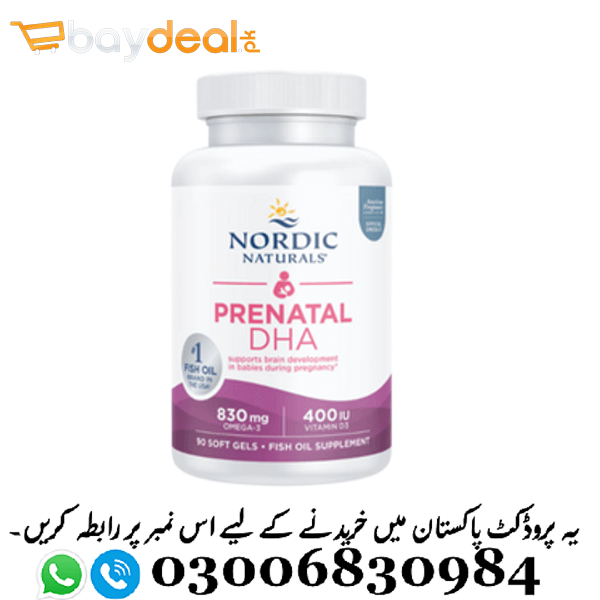 Nordic Naturals - Prenatal DHA, 830mg Omega-3 + 400 IU D3 Unflavored, 180 softgels in Pakistan