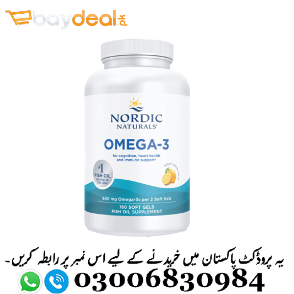 Nordic Naturals Ultimate Omega 2x Lemon Flavor 180 Soft Gels in Pakistan