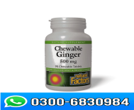Natural Factors Chewable Ginger 500mg 90 Tablets in Pakistan